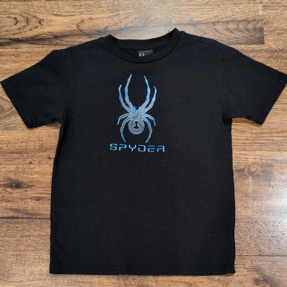 Boys Spyder black short sleeve shirt size M(8/10)